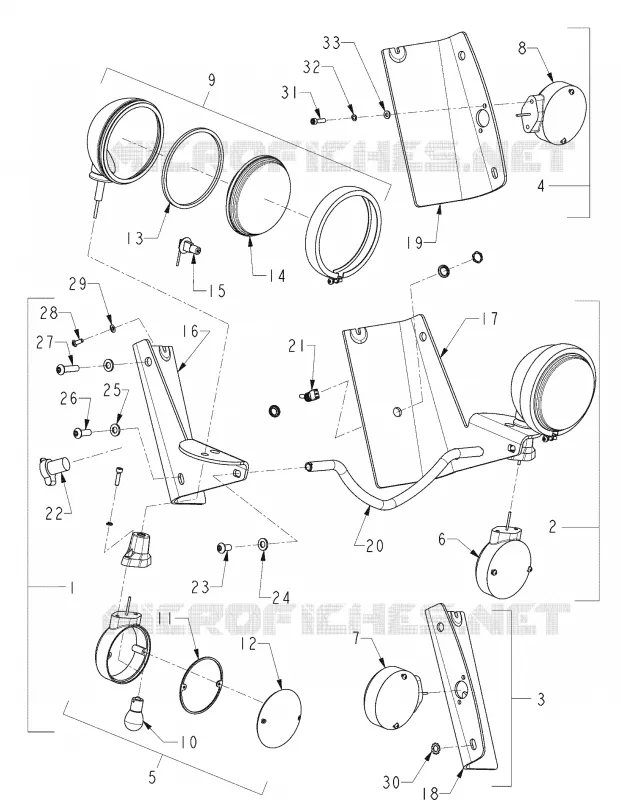 ELECTRICA, FRONT TURN SIGNALS AND PASSING LAMPS