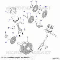 ENGINE, PISTON AND CIGUEÑAL
