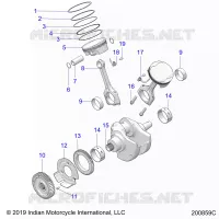 ENGINE, PISTON AND CIGUEÑAL ASM.