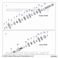 TREN, INPUT/OUTPUT SHAFT ASM.