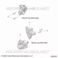 BRAKES, PINZA FRENO DELANTERA AND REAR