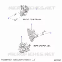 BRAKES, PINZA FRENO DELANTERA AND REAR