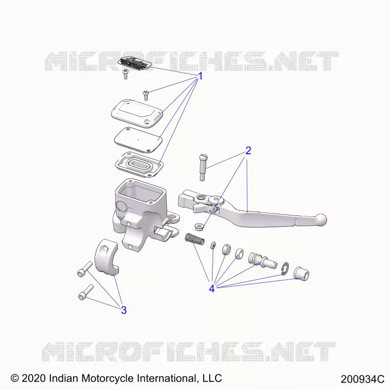 FRENO FRONTAL, LEVER AND MASTER CYLINDER
