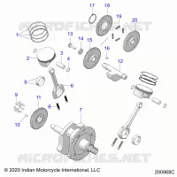 ENGINE, PISTON AND CIGUEÑAL