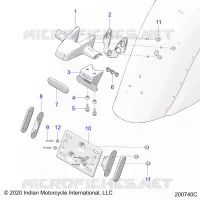 SOPORTE DE LA MATRÃ­CULA/REAR LIGHT HOUSING