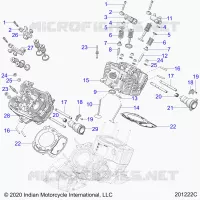 ENGINE, CULATA, CAMSHAFT AND VALVE ASM.