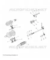 TREN, SHIFT FORKS, RATCHET AND DRUM