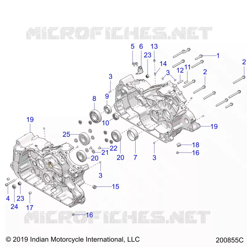 MOTOR, CASE ASM.