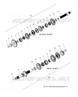 TREN, INPUT/OUTPUT SHAFT ASM.