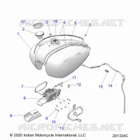 SISTEMA DE COMBUSTIBLE, FUEL TANK ASM.