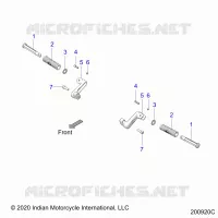 CHASSIS, FOOTPEG, PASSENGER