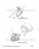 BRAKES, PINZA FRENO DELANTERA AND REAR