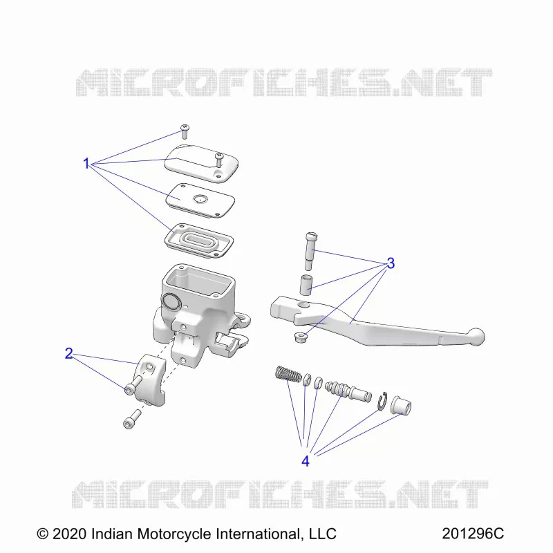 FRENO FRONTAL, LEVER AND MASTER CYLINDER