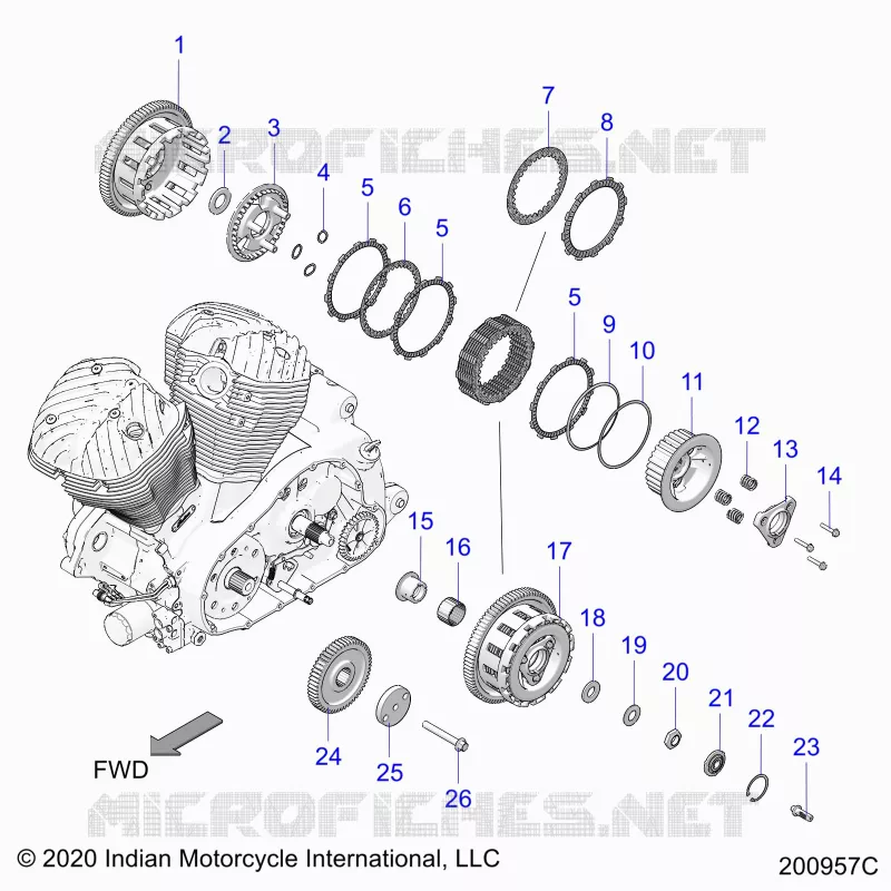 TREN, CLUTCH AND PRIMARY DRIVE