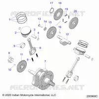 ENGINE, PISTON AND CIGUEÑAL
