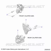 BRAKES, PINZA FRENO DELANTERA AND REAR