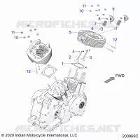 ENGINE, CULATA ASM.