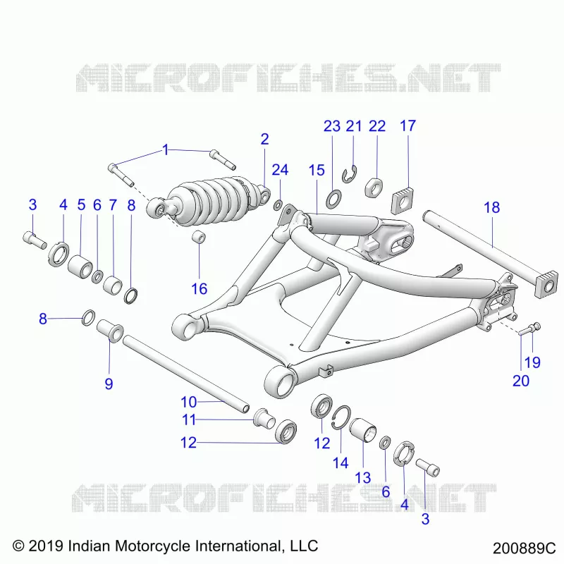 SUSPENSION,REAR SWING ARM/CHOQUE