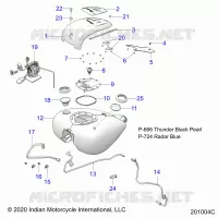 SISTEMA DE COMBUSTIBLE, FUEL TANK ASM.