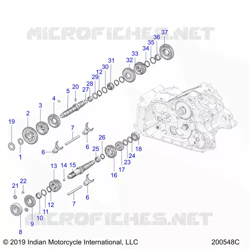 TREN, INPUT AND OUTPUT SHAFTS