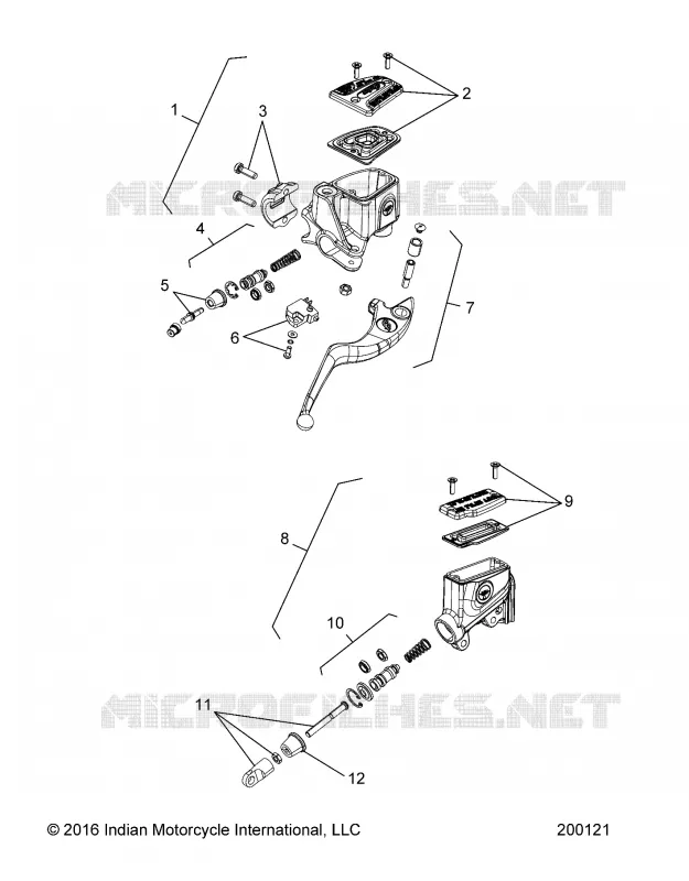 FRENOS, MASTER CYL., FRONT AND REAR