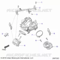 SISTEMA DE COMBUSTIBLE, FUEL RAIL/THROTTLE BODY