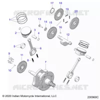 ENGINE, PISTON AND CIGUEÑAL
