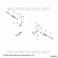CHASSIS, FOOTPEG, PASSENGER