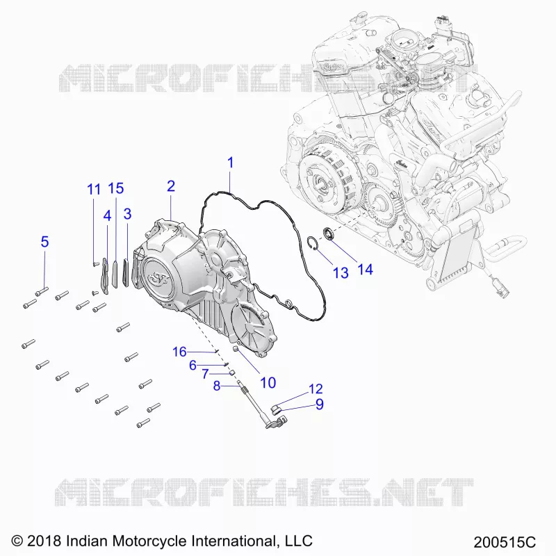 ENGINE, PRIMARY & TAPA DEL EMBRAGUE