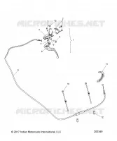 CONTROLES, CLUTCH LEVER ASM. AND CABLE