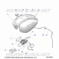 SISTEMA DE COMBUSTIBLE, FUEL TANK ASM.