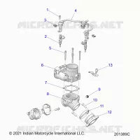 ENGINE, CUERPO DE MARIPOSA/FUEL RAIL